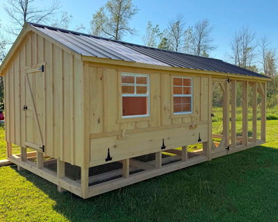 Amish-Chicken-Coop Large wooden Amish built chicken coop