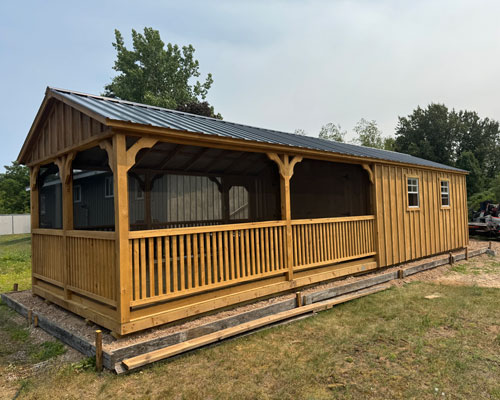 Amish built screenhouse